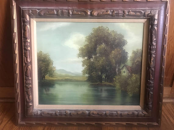 570x427 Original Cantrell Oil On Canvas River And Landscape Painting - Cantrell Painting