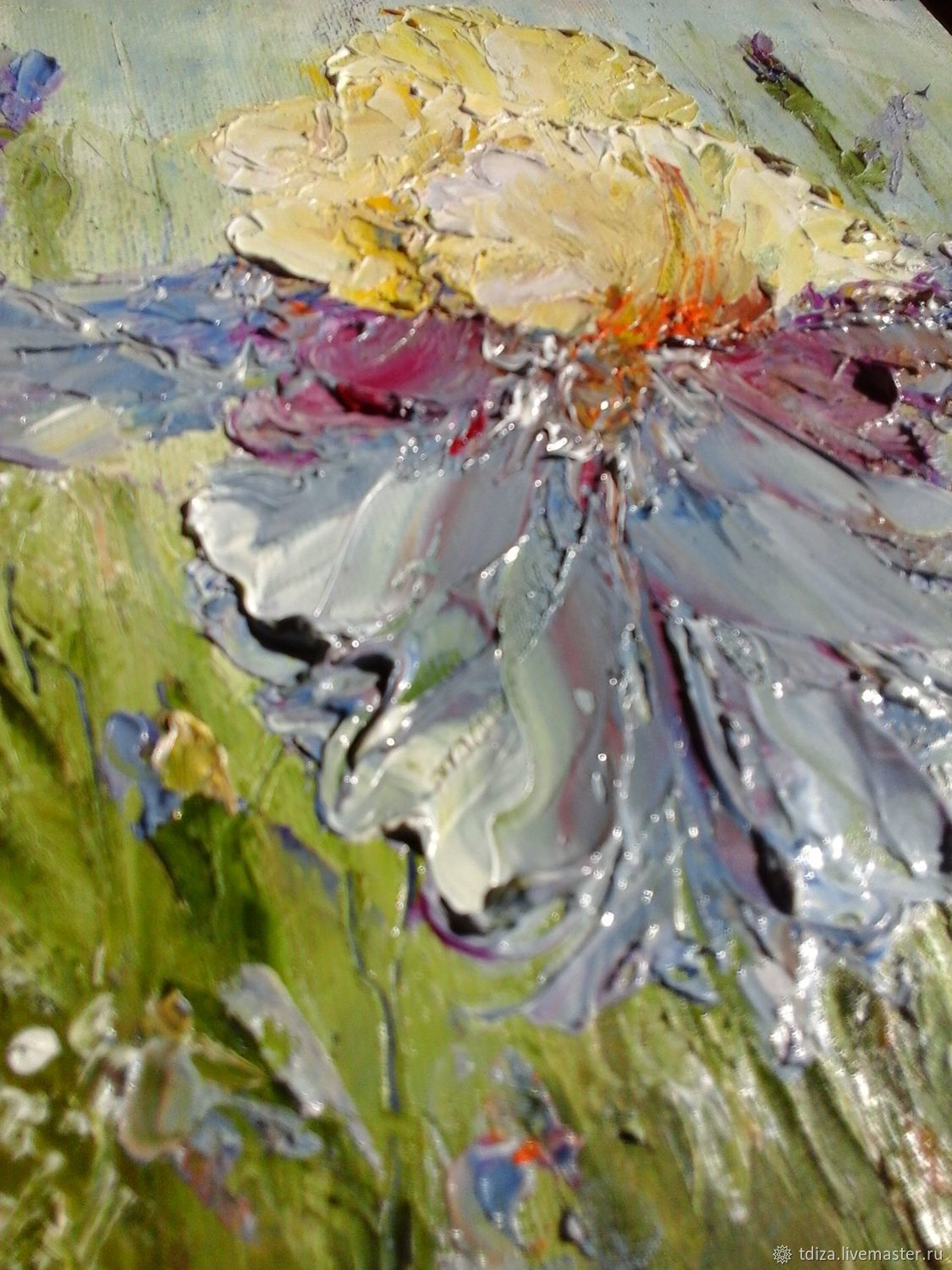 1125x1500 Oil Painting On Canvas Iris Shop Online On Livemaster - Canvas And Oil Painting