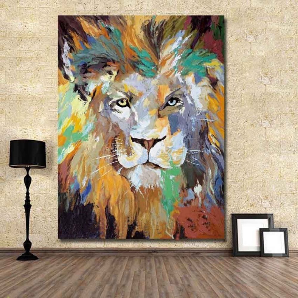 1000x1000 Modern 100% Hand Painted Abstract Oil Painting Art Deco On Canvas - Canvas Animal Painting