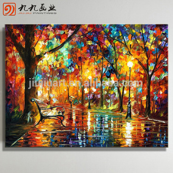 350x350 Wholesale Handmade Landscape Paintings Scenery Canvas Oil Painting - Canvas Oil Painting