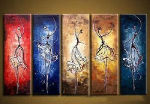 300x209 5 Piece Canvas Art, Ballet Dancer Painting, Dancing Girl Painting - Canvas Painting
