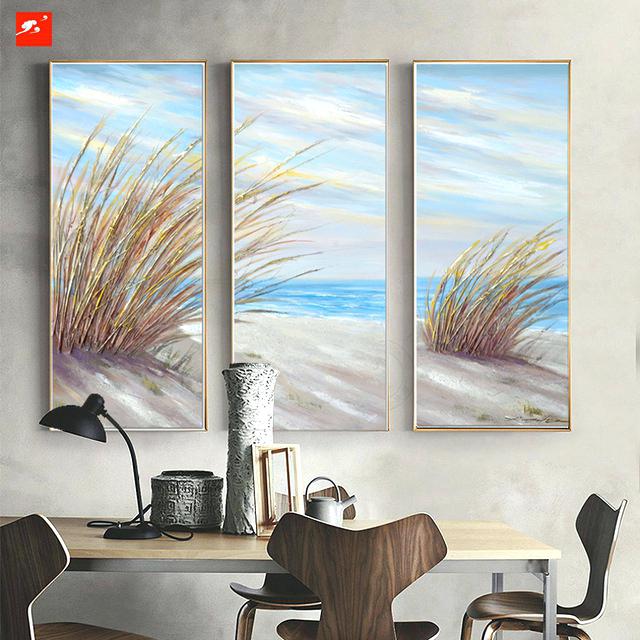 640x640 Panel Painting For Sale Hot Sale 3 Panel Decorative Poster Beach - Canvas Painting Beach Scene