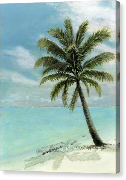 435x622 Tropical Beach Scene Canvas Prints Fine Art America - Canvas Painting Beach Scene