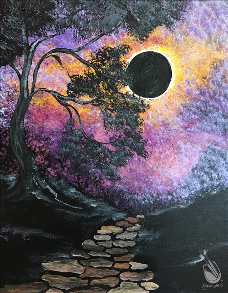 466x600 Total Eclipse Of The Heart!!! - Canvas Painting Corpus Christi