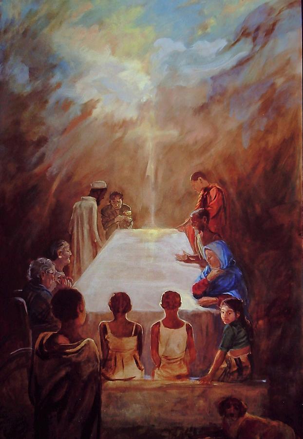 622x900 Corpus Christi Painting By Beverly Klucher - Canvas Painting Corpus Christi