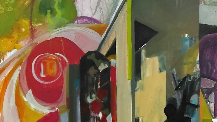 750x422 Dutoit Gallery, Dayton, Ohio Same, Same But Different Exhibit - Canvas Painting Dayton Ohio