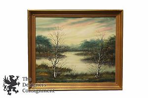 300x199 Jos Venne Signed Oil On Canvas Painting Realist Landscape Forest - Canvas Painting Dayton Ohio