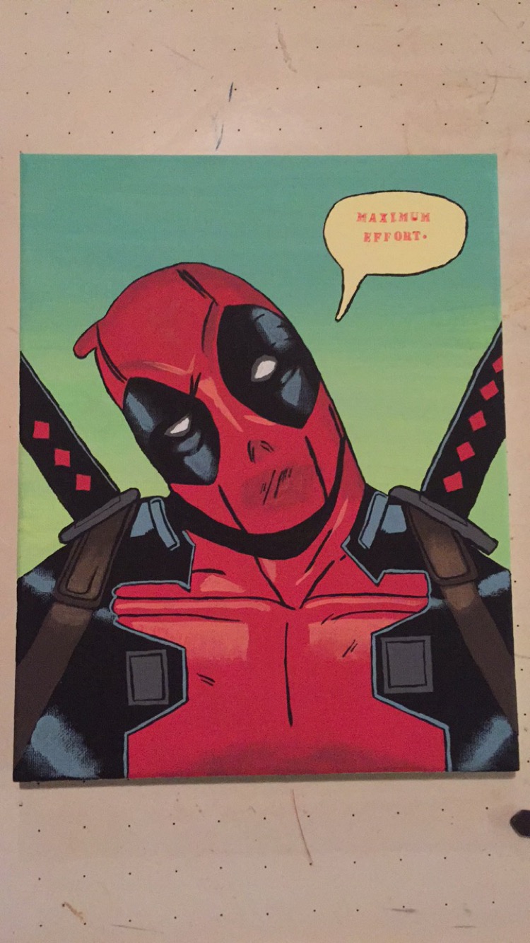 750x1334 Painted My Boyfriend A Canvas For His Birthday And Thought I Would - Canvas Painting For Boyfriend