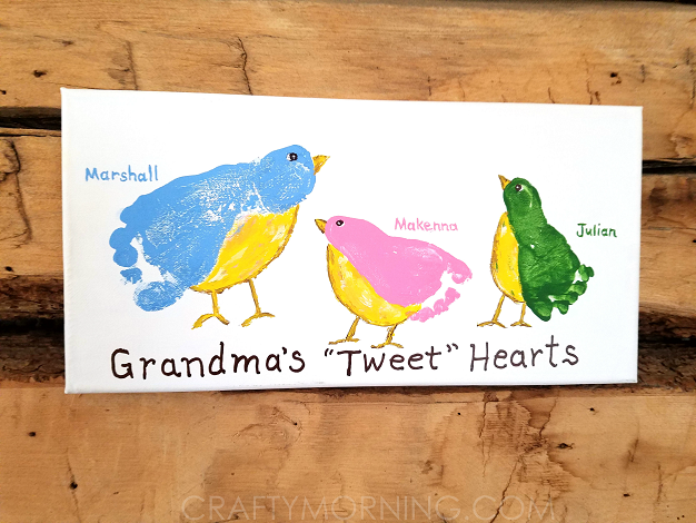 626x470 Grandma's Tweet Hearts - Canvas Painting For Grandma