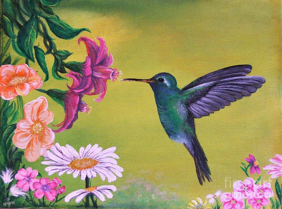 900x667 Hummingbird For Grandma - Canvas Painting For Grandma