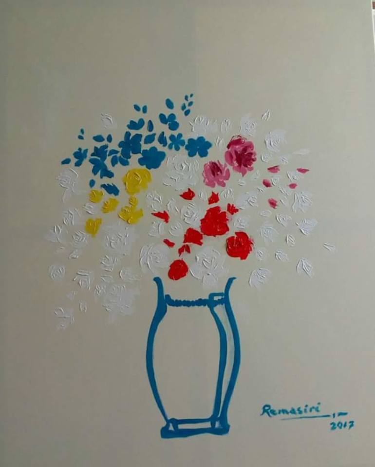 770x958 Saatchi Art Bovitia Blossoms Among Gardenia And Roses - Canvas Painting For Grandma