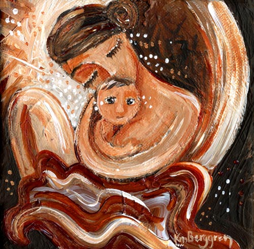 500x490 Gift Certificates For Motherhood Art, Gift Certificate For Mom - Canvas Painting For Grandma