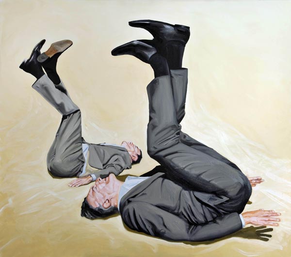 600x531 Men In Suits - Canvas Painting For Men