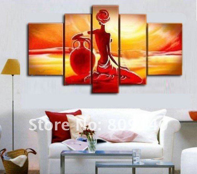 649x574 2018 Abstract Passion Dancing Lady Portrait Oil Painting Canvas - Canvas Painting For Office