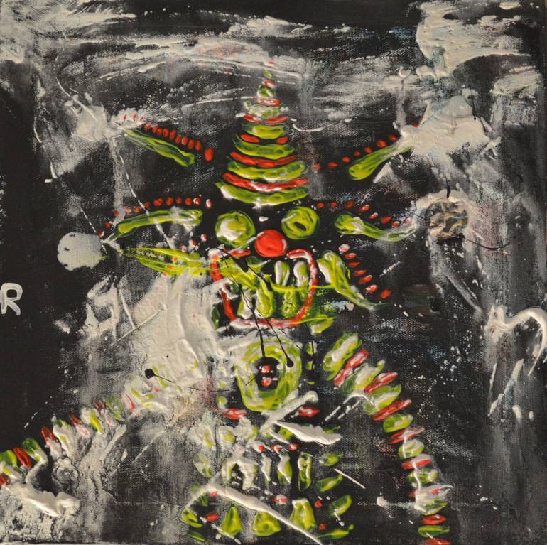 770x767 Saatchi Art Snow Clown - Canvas Painting For Office