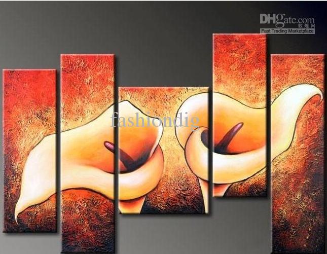 645x501 2018 Abstract Wall Flower Oil Painting Canvas Modern Home Office - Canvas Painting For Office