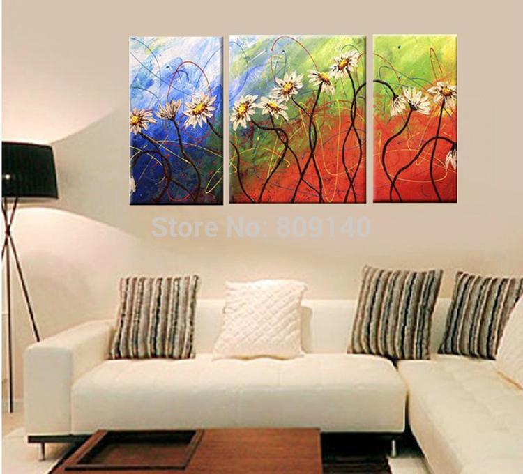 750x680 2018 Artwork Abstract Flower Thick Oil On Canvas Painting Modern - Canvas Painting For Office