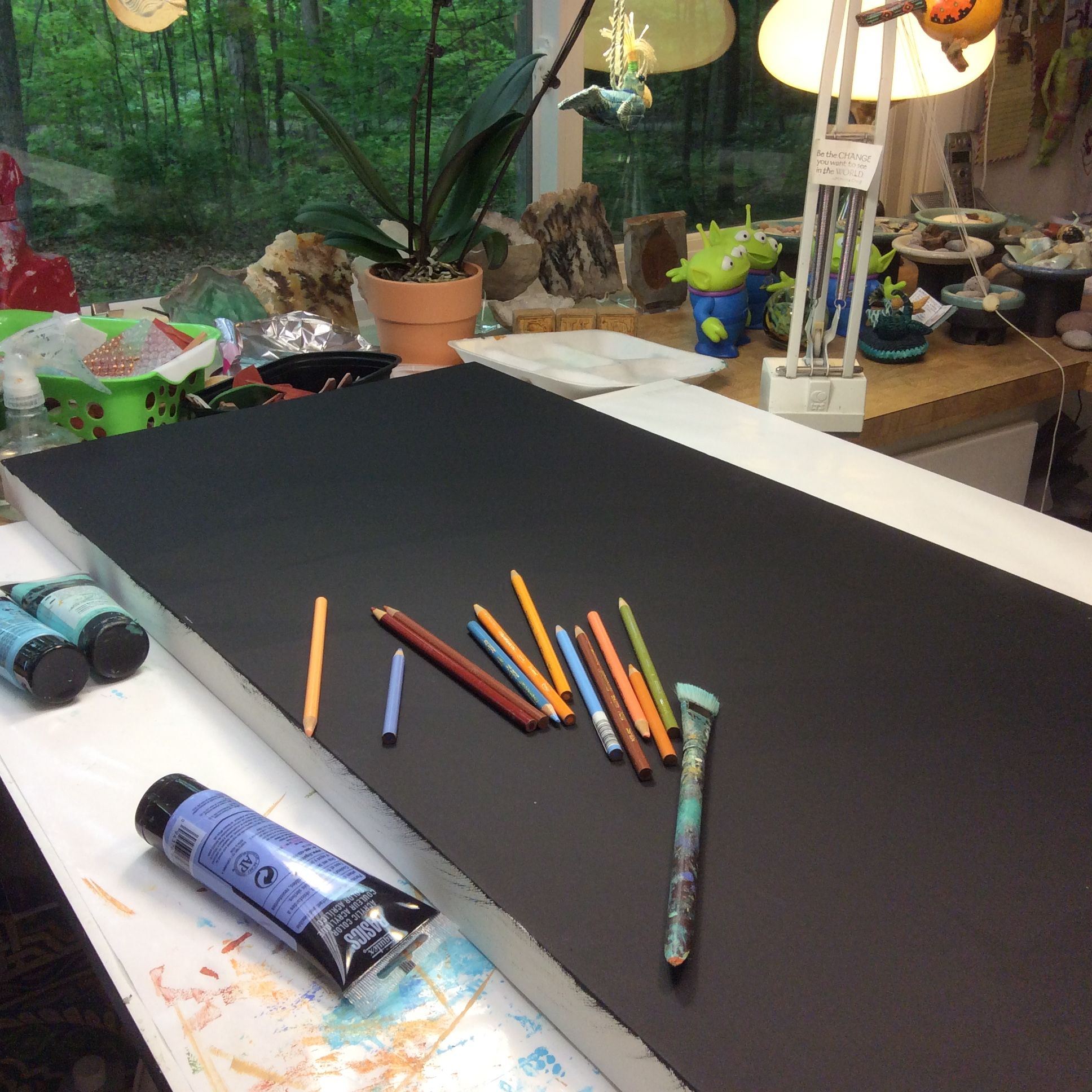 1936x1936 Sue Davis, Fort Wayne, Indiana. First Thing I Do Is Paint - Canvas Painting Fort Wayne