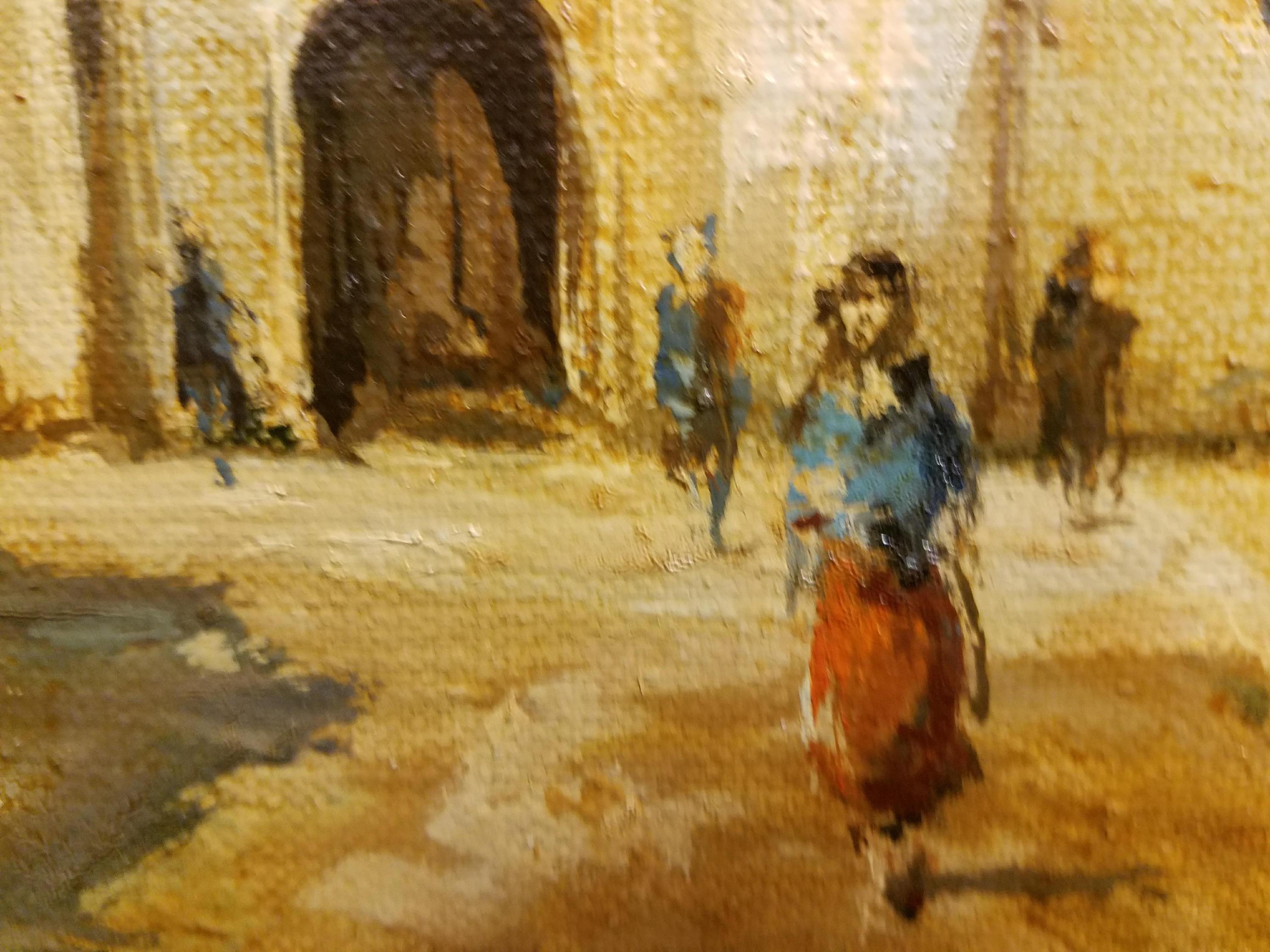 3000x2250 Vintage Village Framed Village Painting Oil On Canvas Nagy Anita - Canvas Painting Fort Wayne