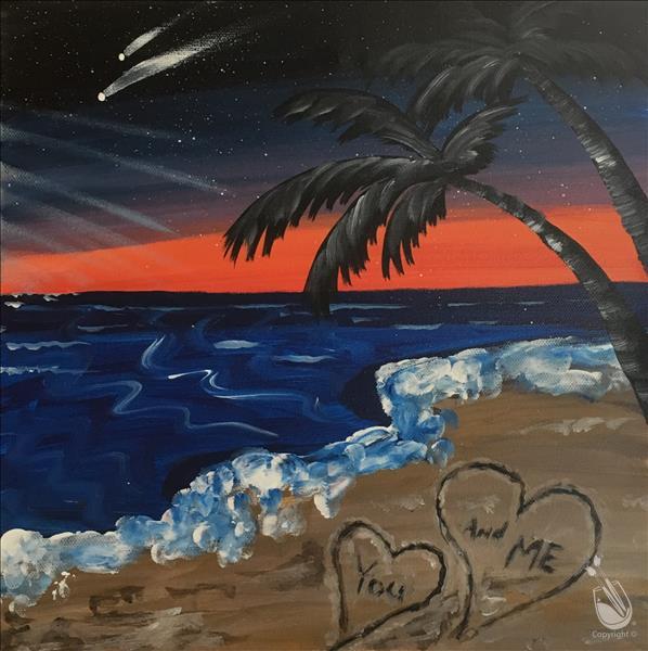 598x600 You And Me Babe 2 - Canvas Painting Fort Wayne