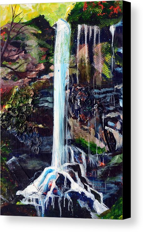 457x740 Rainbow Falls In Greenville Sc Canvas Print Canvas Art By Kat Richey - Canvas Painting Greenville Sc