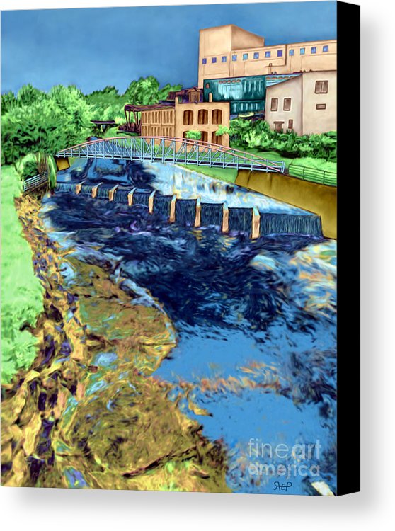 558x750 Reedy River Greenville Sc Canvas Print Canvas Art By Rachelle - Canvas Painting Greenville Sc