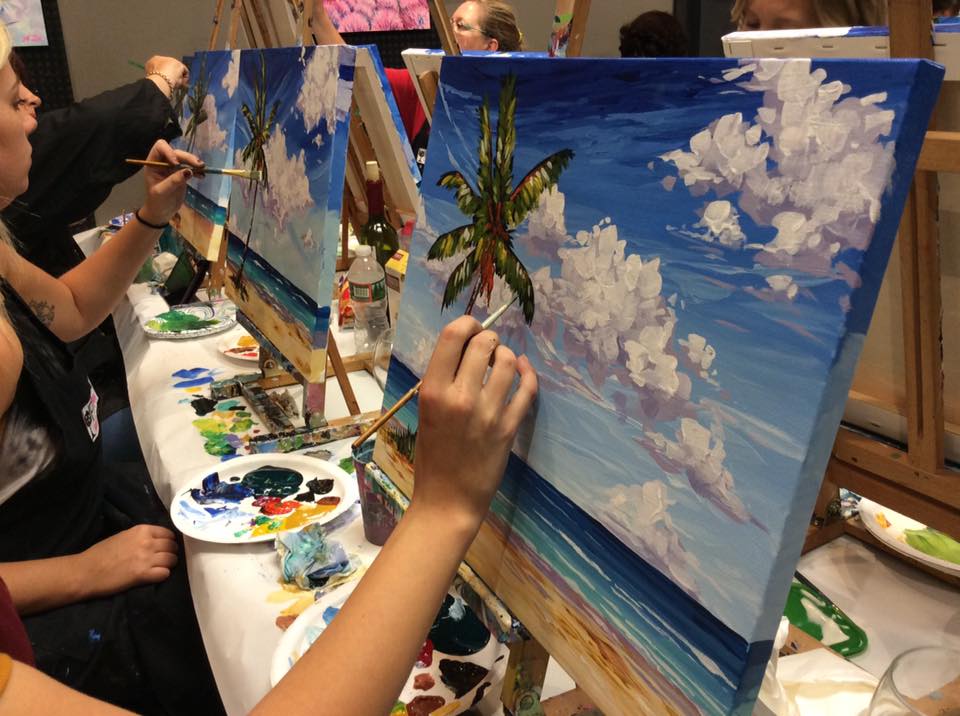 960x716 Uptown Art Meet, Drink, And Paint Happy - Canvas Painting Greenville Sc