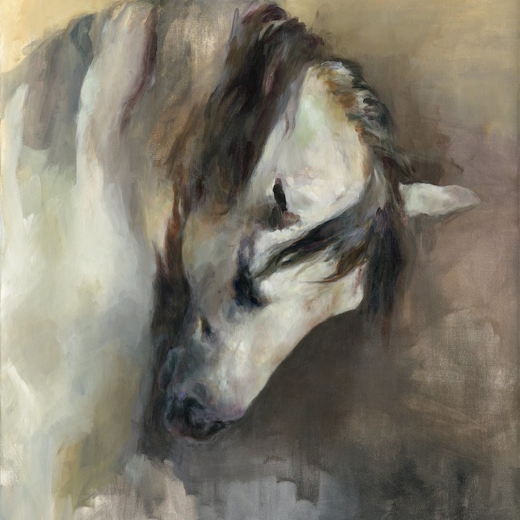 750x750 Laurel Foundry Modern Farmhouse Classical Horse Painting Print - Canvas Painting Horse