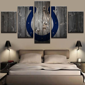 300x300 Indianapolis Colts Logo Sports Painting Modern Canvas Poster Art - Canvas Painting Indianapolis