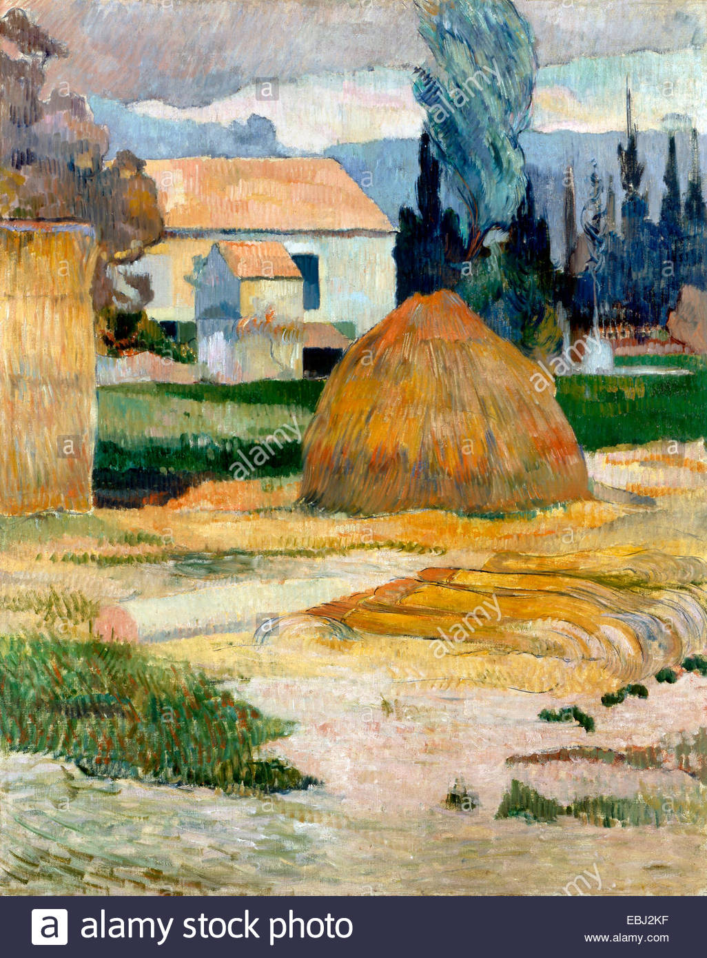 1026x1390 Paul Gauguin, Landscape Near Arles 1888 Oil On Canvas - Canvas Painting Indianapolis