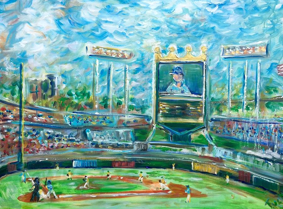 900x667 Kansas City Royals Painting By Jim Tucker - Canvas Painting Kansas City