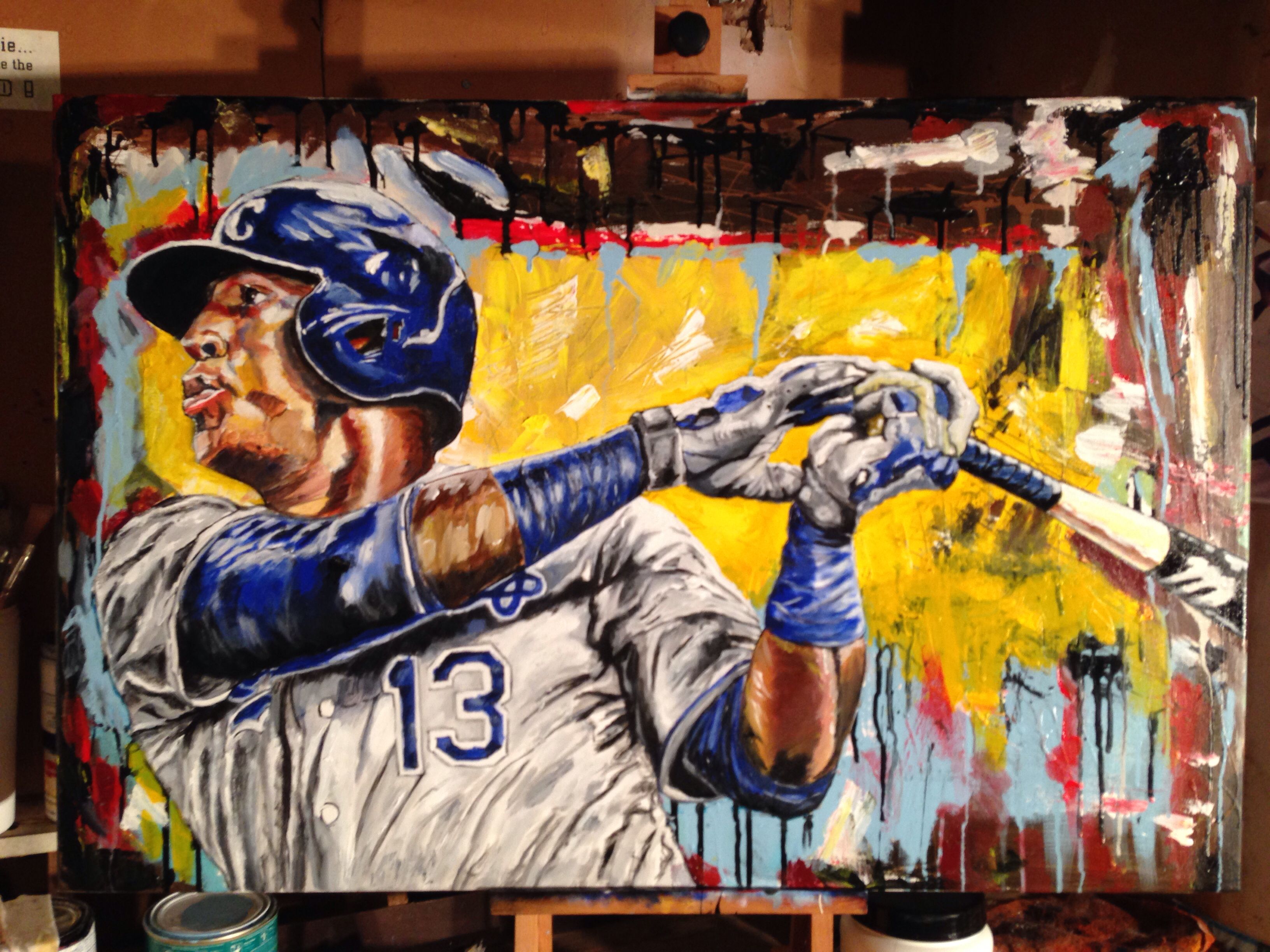 3264x2448 Salvador Perez - Canvas Painting Kansas City