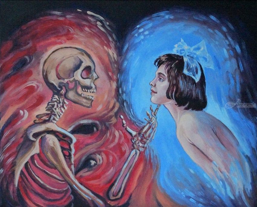850x683 Eternal Love(Acrylic On Canvas) Paintings By Victoria Trok - Canvas Painting Love
