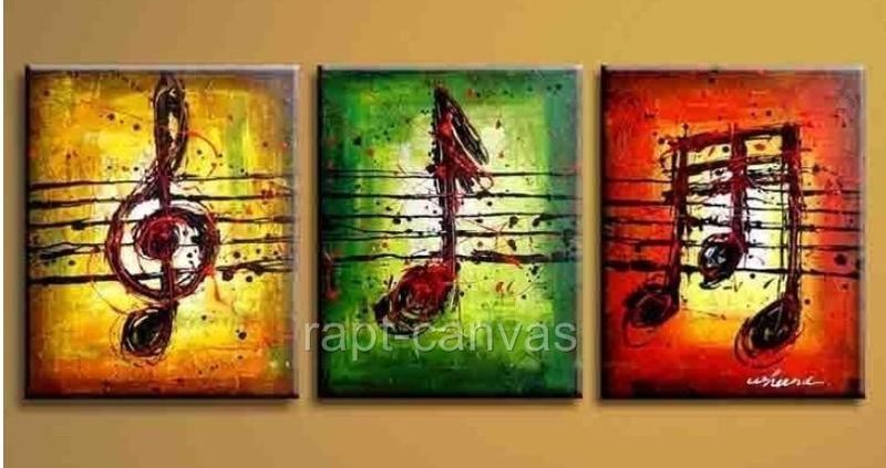 800x423 For The Den Home Decorating Music Notes - Canvas Painting Music
