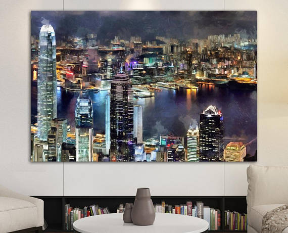 Canvas Painting Nyc at PaintingValley.com | Explore collection of ...