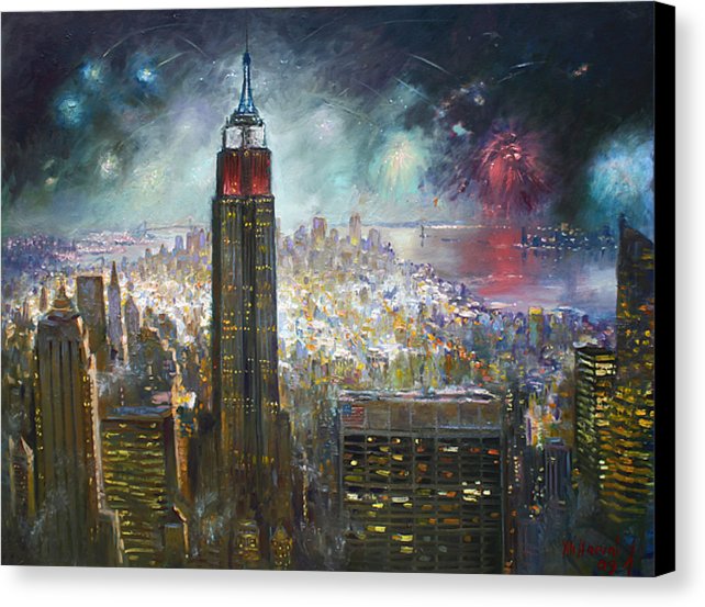 642x553 Nyc. Empire State Building Canvas Print Canvas Art By Ylli Haruni - Canvas Painting Nyc