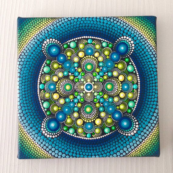 570x570 The 342 Best Original Canvas Mandala Paintings In Dotart Style - Canvas Painting Patterns
