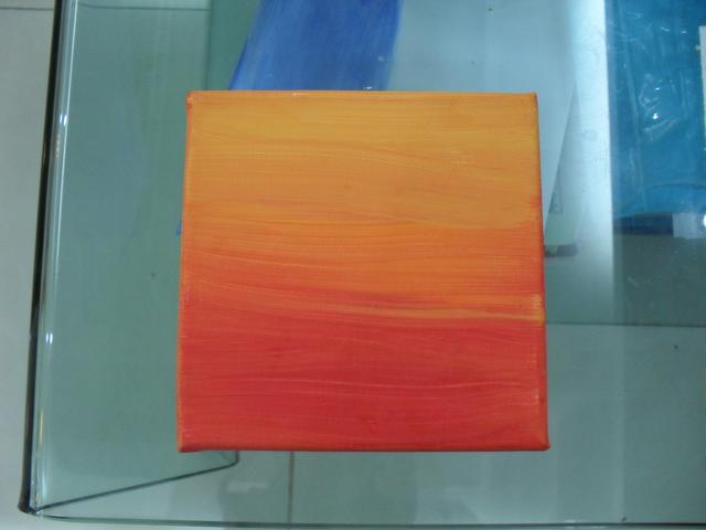 640x480 How To Make An Ombre Painting - Canvas Painting Red