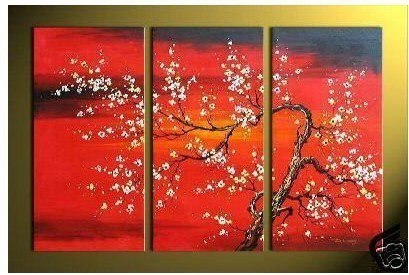409x275 Modern Abstract Canvas Art Oil Painting 3 Guaranteed 100% Free - Canvas Painting Red