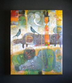 236x273 Piper A Warriors Call (Original) By South Dakota Artist Joanne - Canvas Painting Sioux Falls