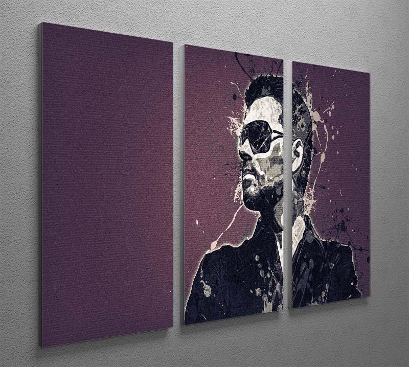 800x718 George Michael Paint Splatter 3 Split Panel Canvas Print Canvas - Canvas Splatter Painting
