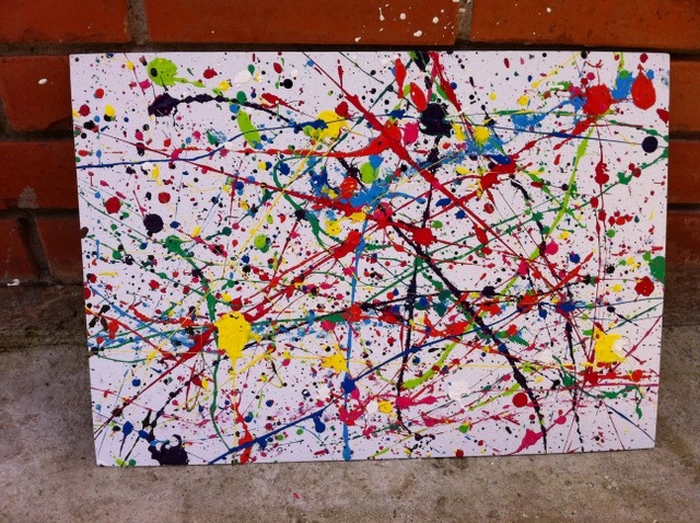 640x478 Online Art Gallery January 2015 - Canvas Splatter Painting