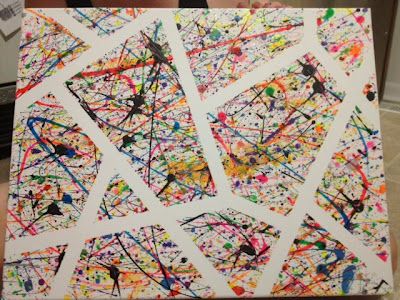 400x300 Splatter Paint Canvas - Canvas Splatter Painting