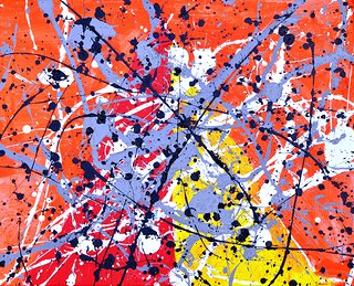 320x259 Splatter Paintings - Canvas Splatter Painting