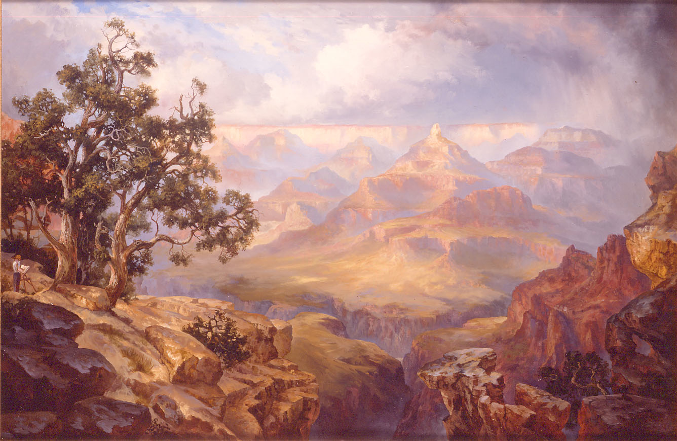 1336x870 Painting Grand Canyon - Canyon Painting