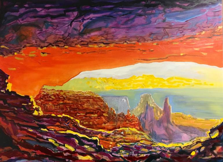 770x560 Saatchi Art Grand Canyon Painting By Kiril Jeliazkov - Canyon Painting