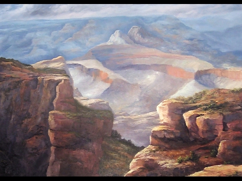 480x360 Grand Canyon Oil Painting - Canyon Painting