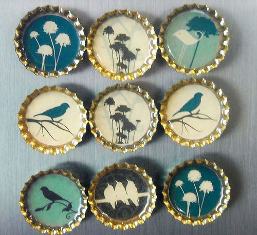 500x458 Miniature Painting In Bottle Caps - Cap Painting