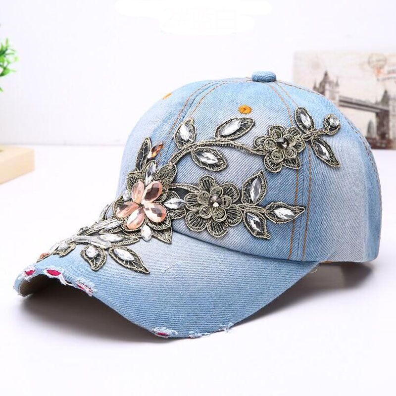 800x800 Suogry Women's Baseball Cap Diamond Painting Embroidery Flower - Cap Painting