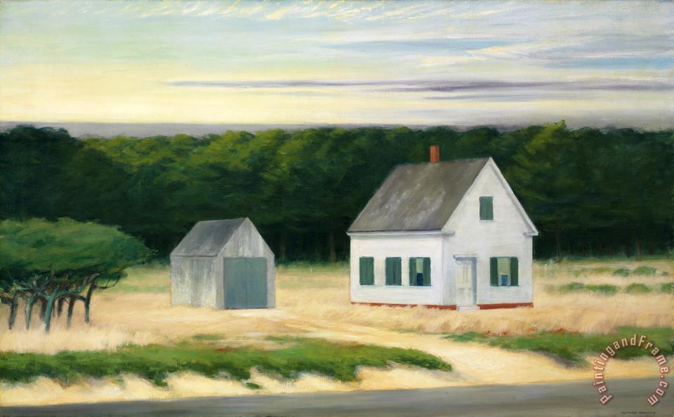960x595 Edward Hopper October On Cape Cod Painting - Cape Cod Painting